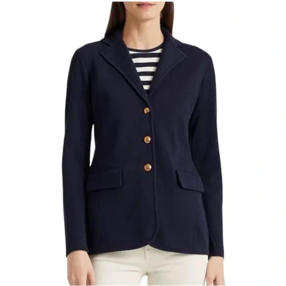 Lauren Ralph Lauren Petite Combed Cotton Blazer